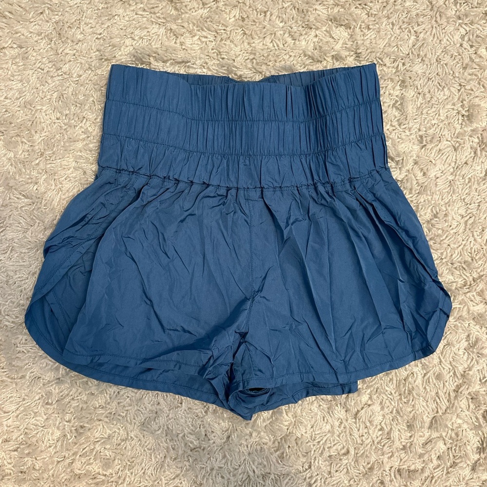 FP Movement by Free People High Waist Blue Shorts